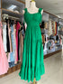 Summer Hollow Out Embroidery Tiered Long Dresses